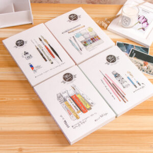 Drawing Sketch Doodle Book On White Paper