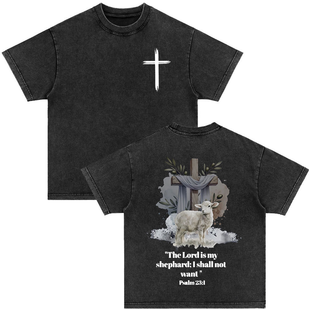 Bible Verse Retro Washed T-shirt - Image 2