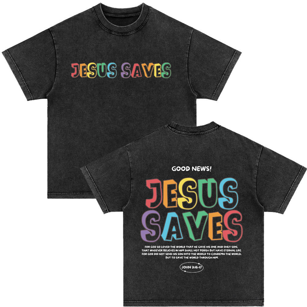 Bible Verse Retro Washed T-shirt - Image 6