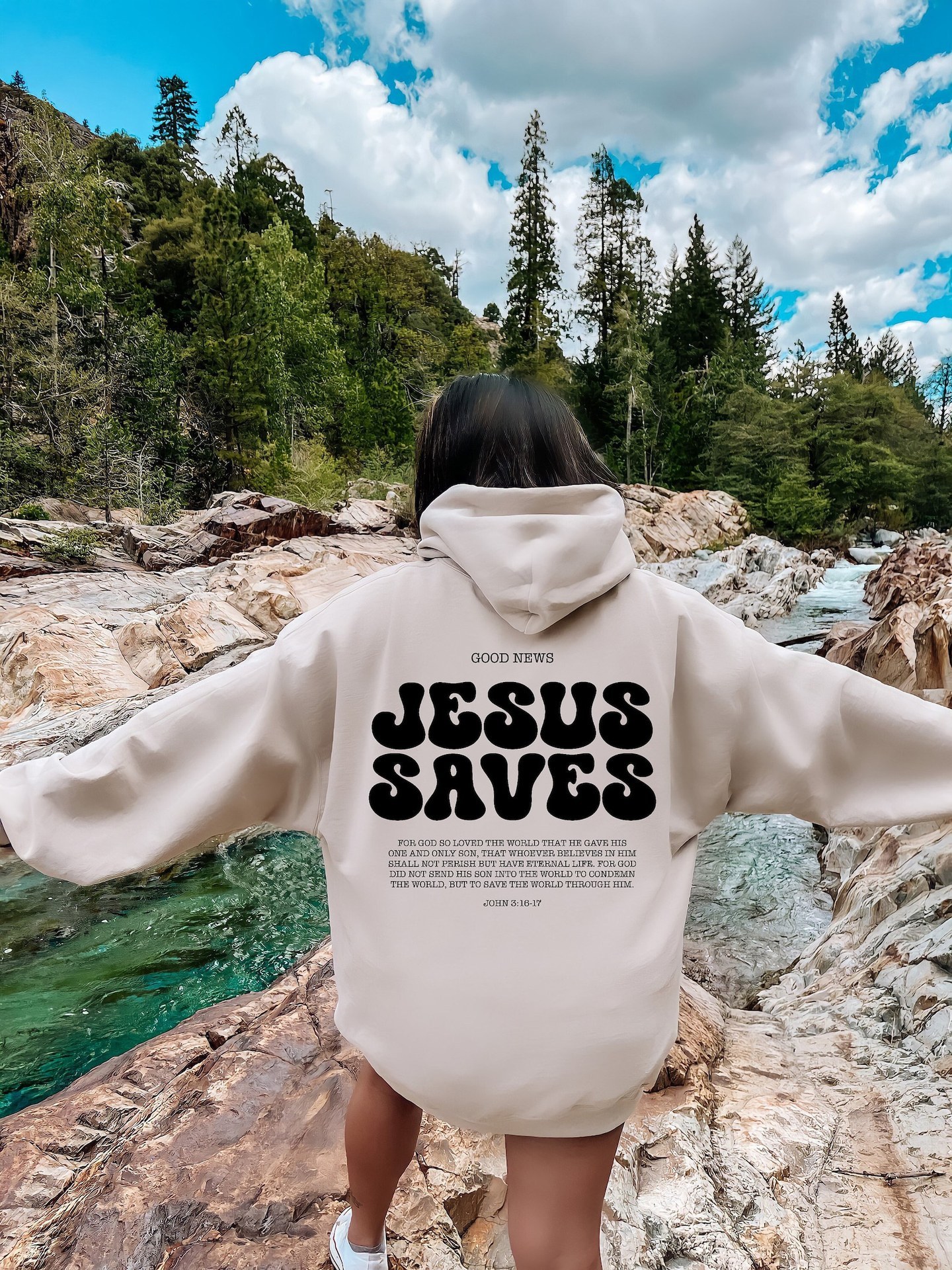 Jesus Saves Hoodie Bible Verses Sweater - Image 6