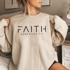 Trendy Faith Sweatshirt Bible Verse Shirt Gospel Clothing