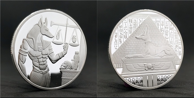 Egyptian Sun God Pharaoh Sea Goddess Commemorative Coins - Image 8