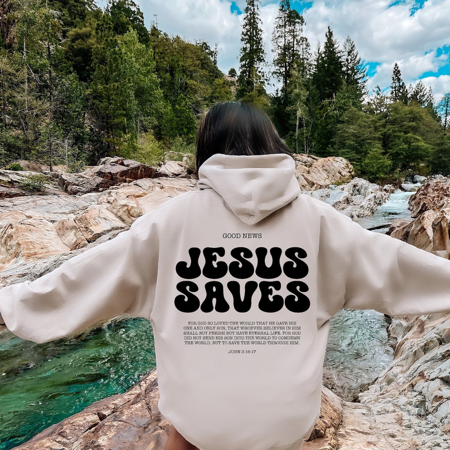 Jesus Saves Hoodie Bible Verses Sweater - Image 8