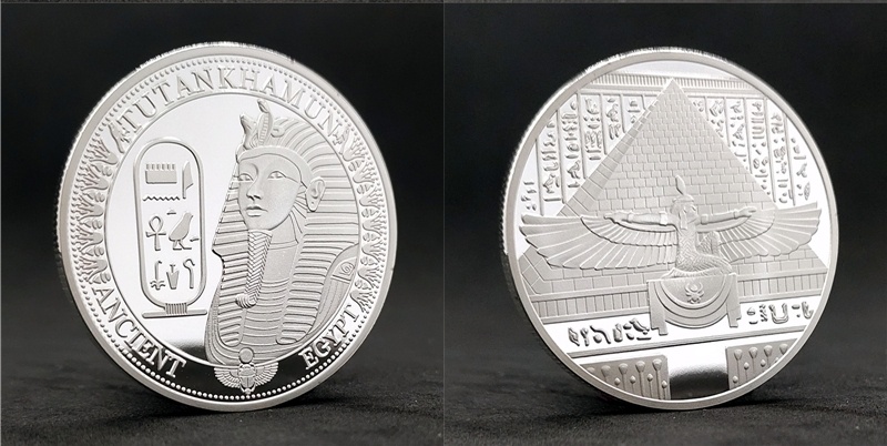 Egyptian Sun God Pharaoh Sea Goddess Commemorative Coins - Image 2