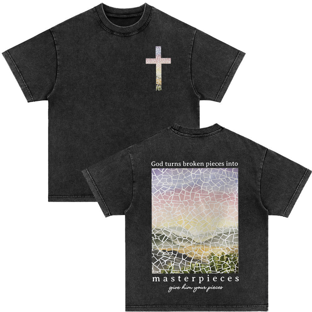 Bible Verse Retro Washed T-shirt - Image 3