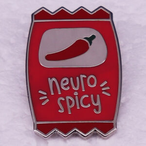Nerve Spicy Sauce Pack Pin Mental Health Awareness Brooch Ornament